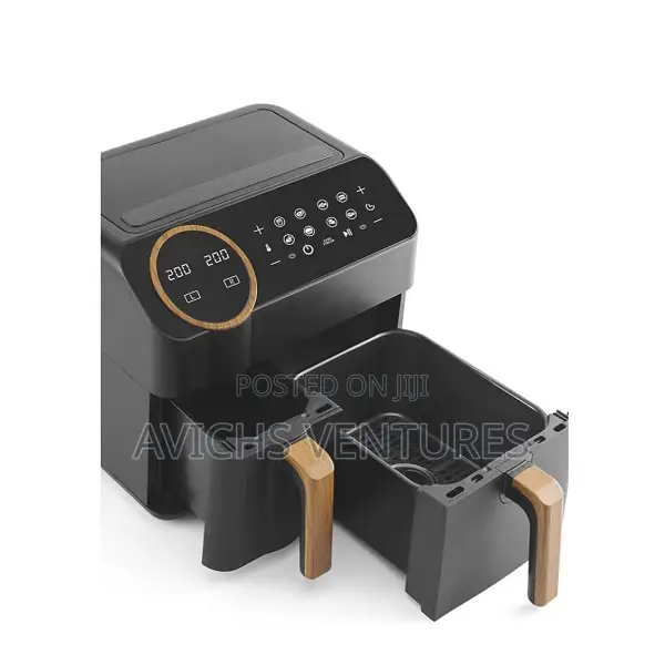 Goerge Home Matte Black Scandi 9.5l Dual Drawer Air Fryer