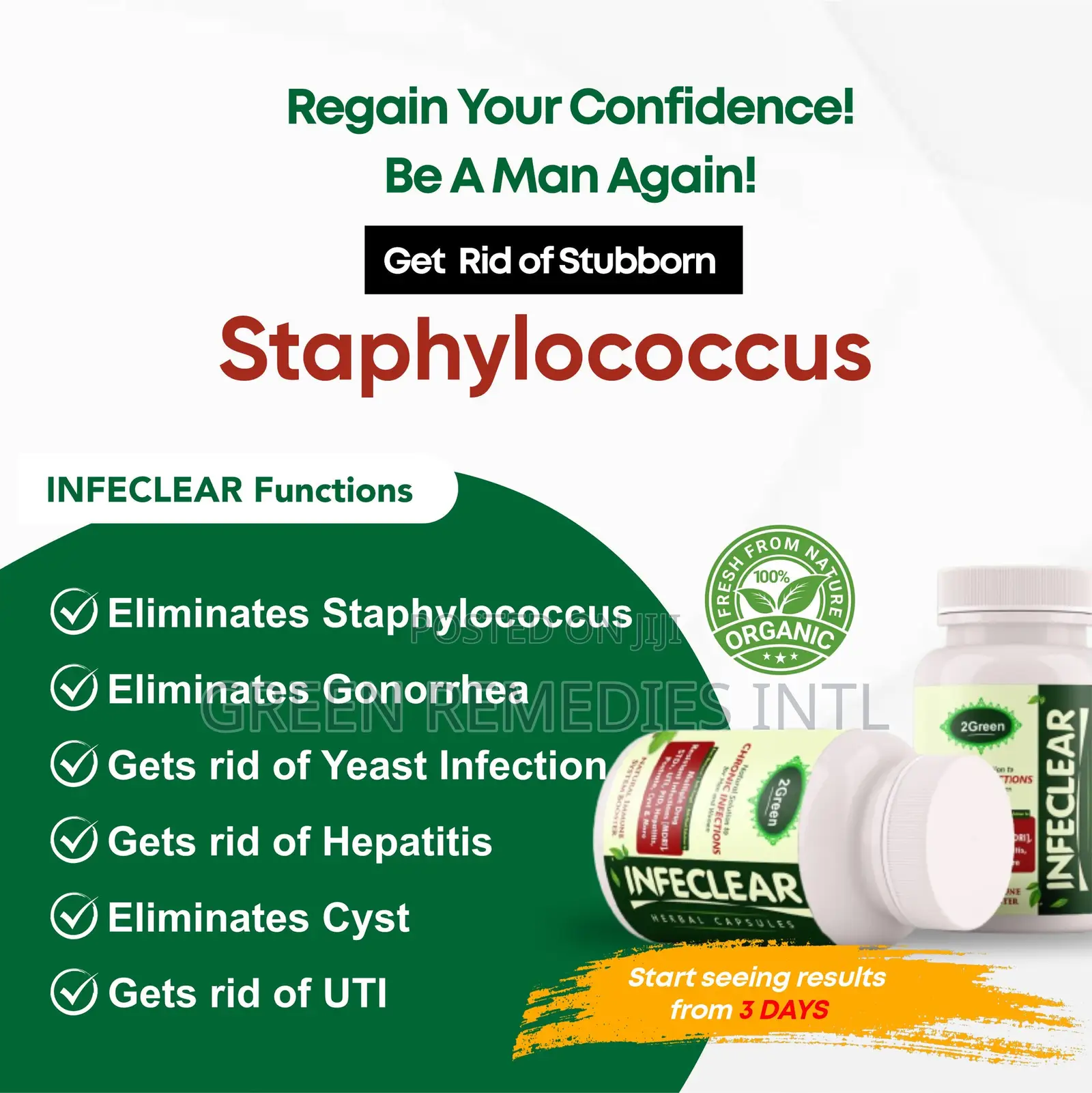 Clear All Types of Infections Naturally in Few Days