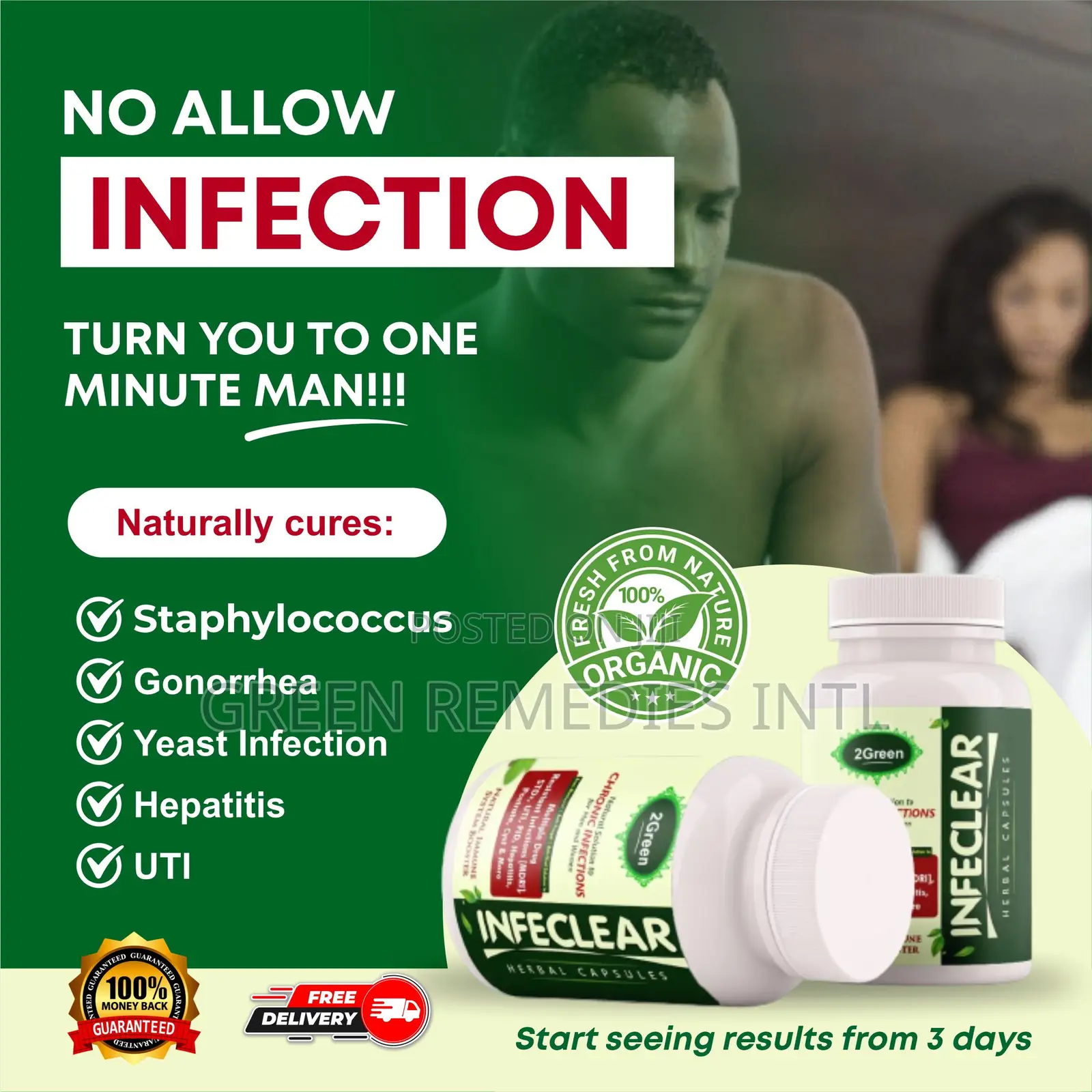 Clear All Types of Infections Naturally in Few Days