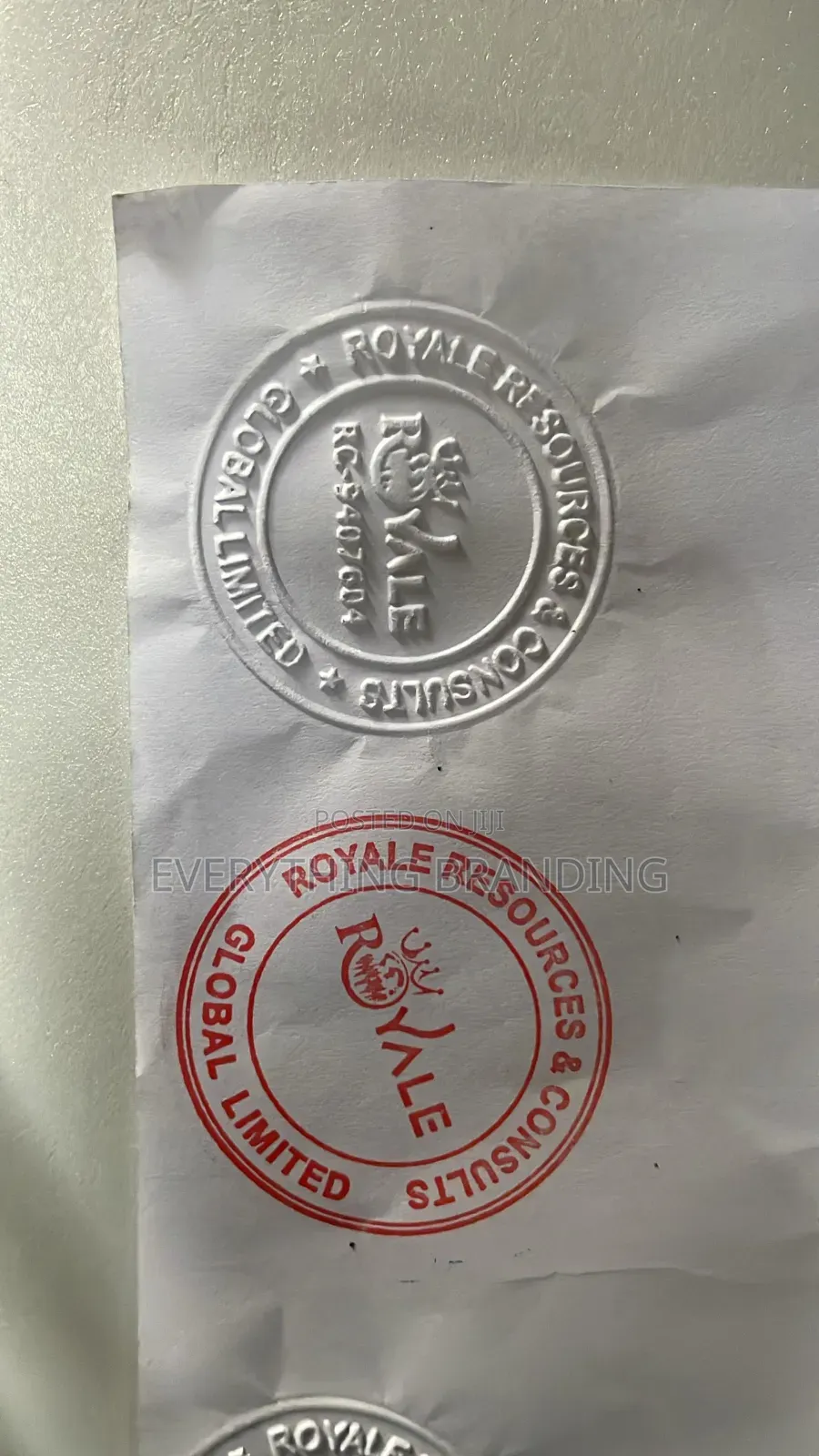 Customised Circle/Round Stamp Seal | Pre-Inked | Durable