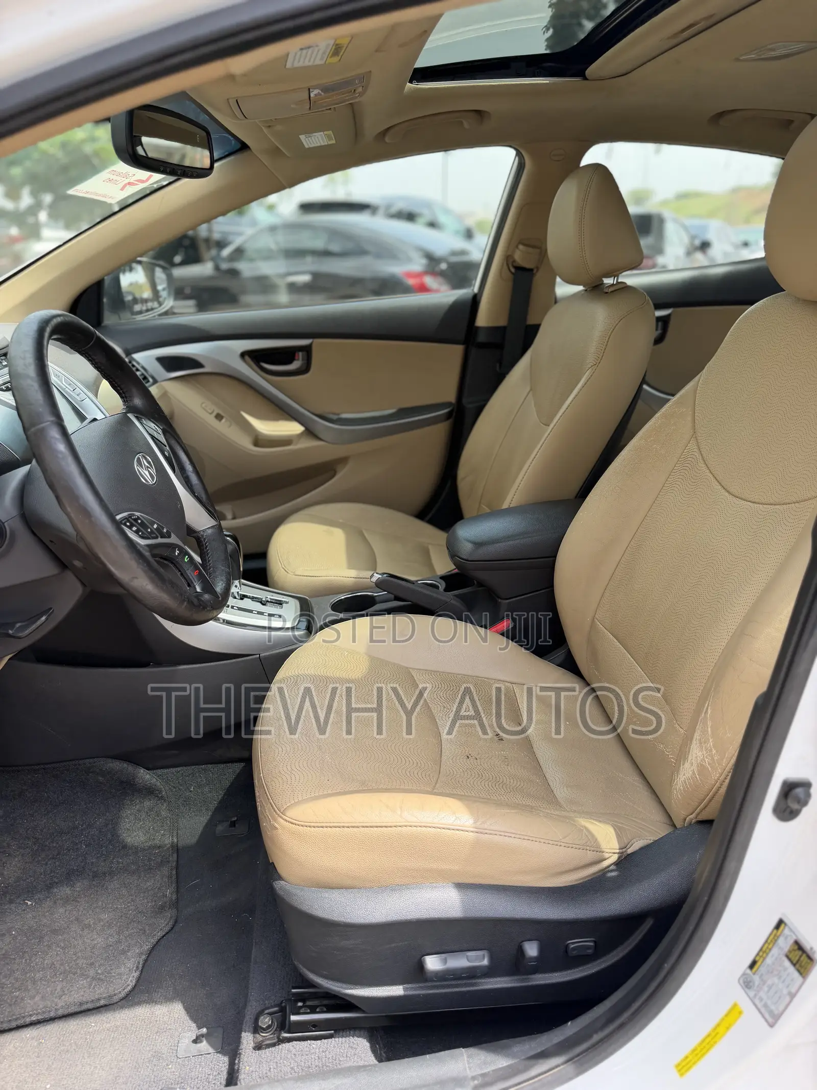 Hyundai Elantra Limited 2012 White