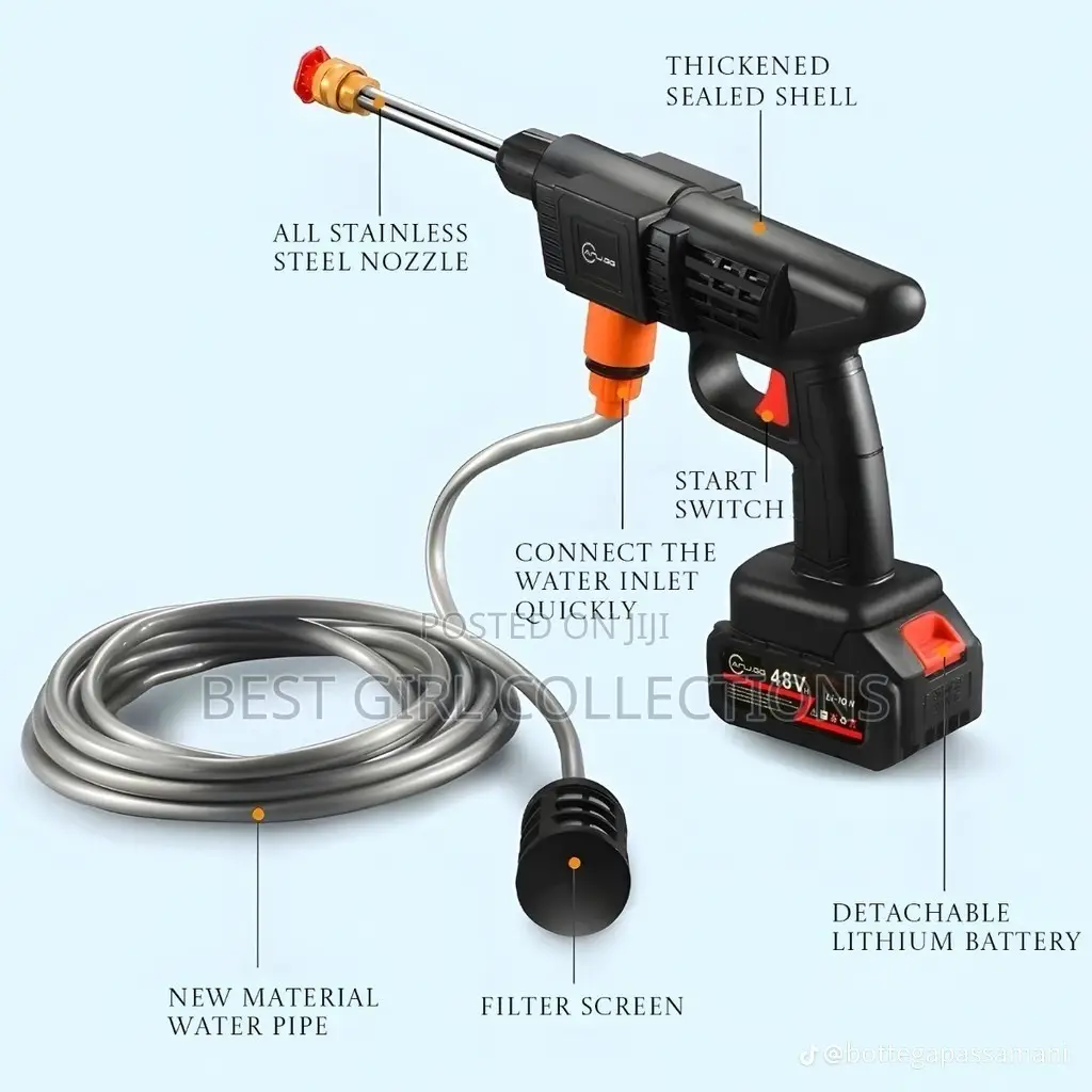Double Battery Pressure Washer With Free Hand Glove