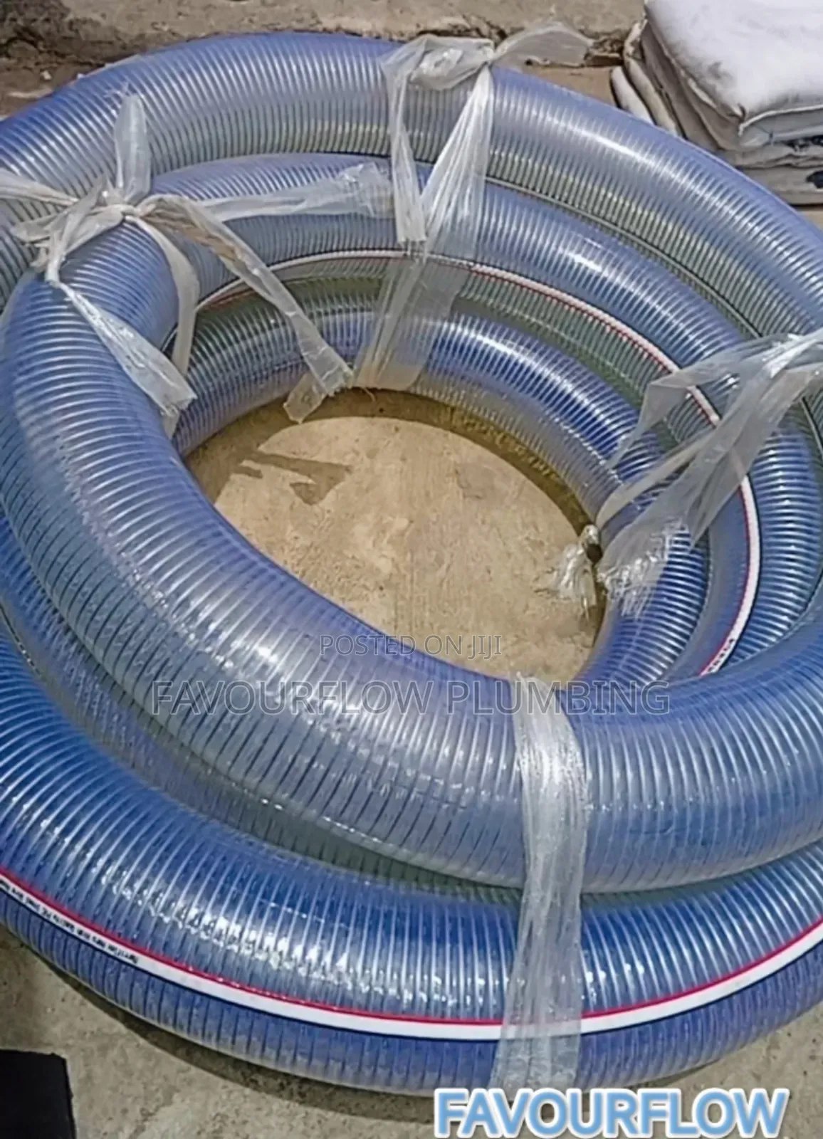 6-Inch Heavy Duty PVC Steel Wire Reinforced Suction Hose – 20 Meters