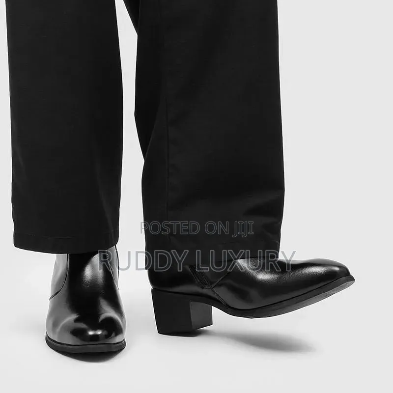 Leather Ankle Boots With Heel – Sleek Modern Dress Boots