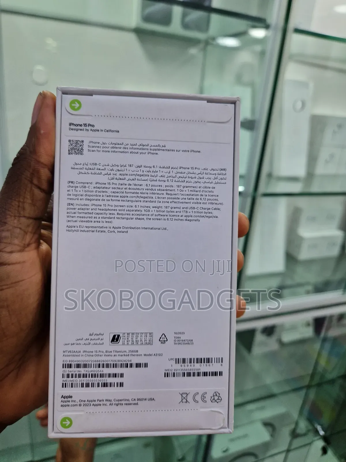 New Apple iPhone 15 Pro 256 GB Blue