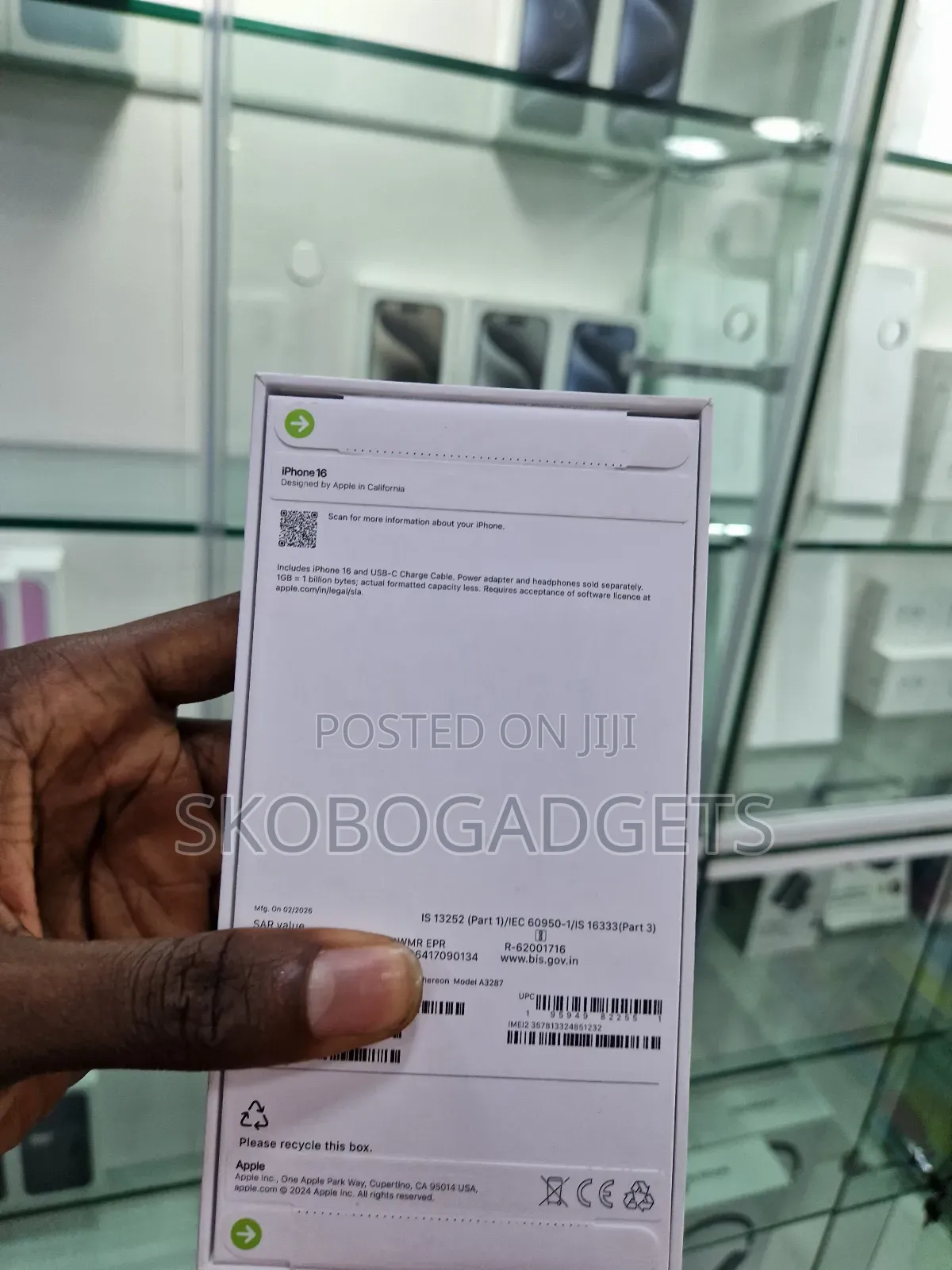 New Apple iPhone 16 128 GB Green