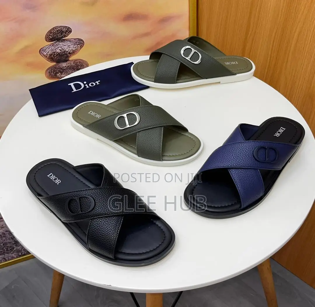 Dior Cross Palms Slippers