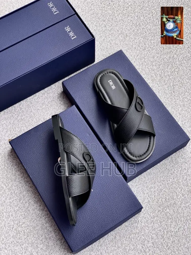Dior Cross Palms Slippers