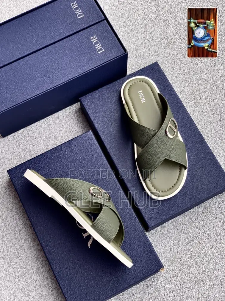 Dior Cross Palms Slippers