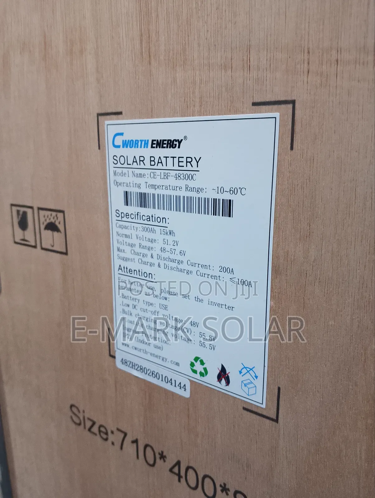 15kwh C-Worth Lithium Ion Batteries 51.2v Available Now