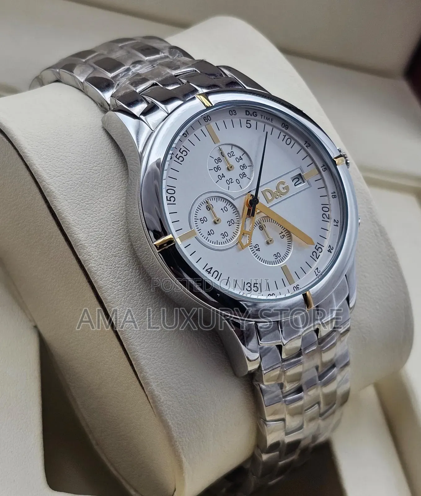 Dolce Gabbana Luxury Designer Men's Chain Wristwatches
