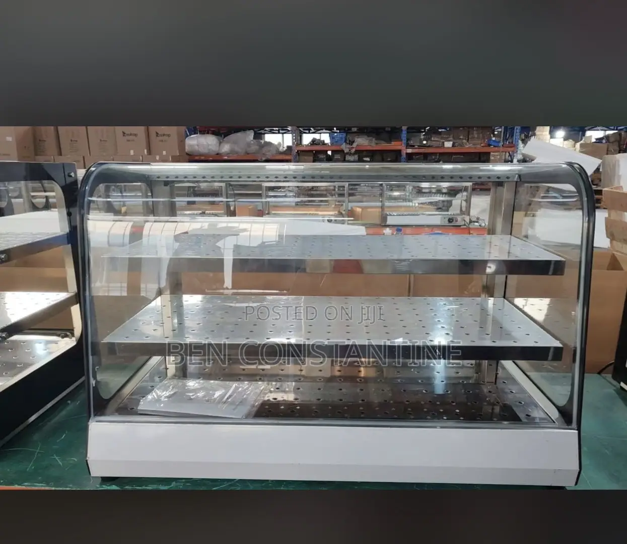 Curved Glass Food Display