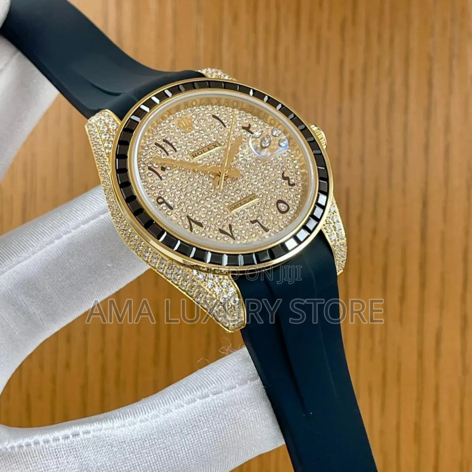 Rolex Luxury Date Just Men's Rubber Strap Automatic Wristwatches