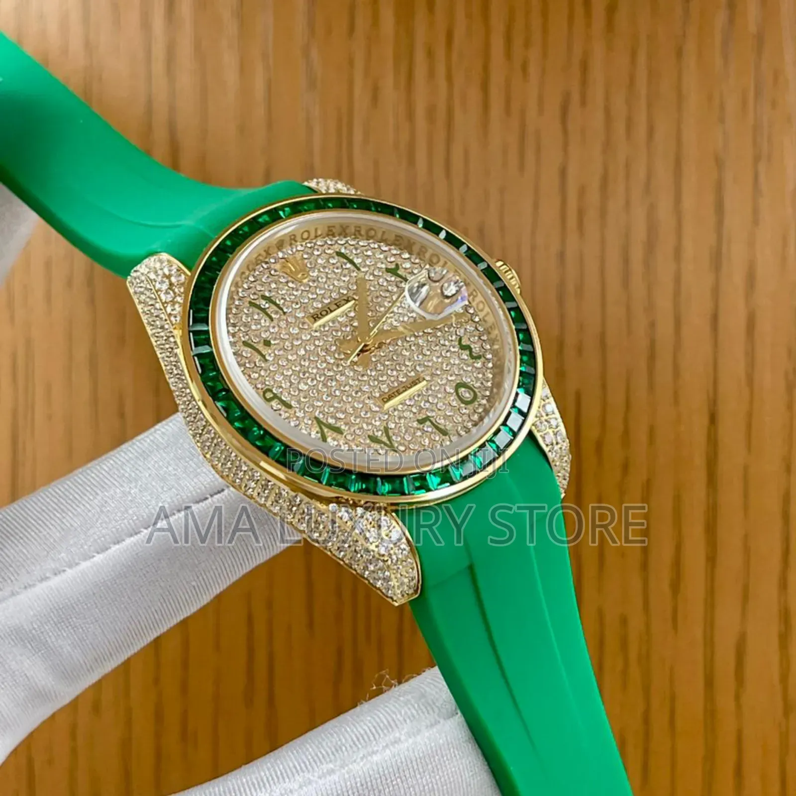 Rolex Luxury Date Just Men's Rubber Strap Automatic Wristwatches