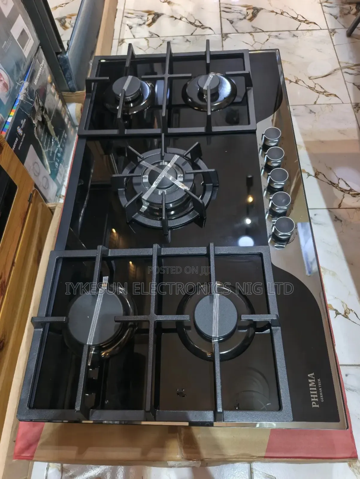 Original Phiima 2026 Latest Model Inbuilt Cabinet 5 Burners Gas Cooker