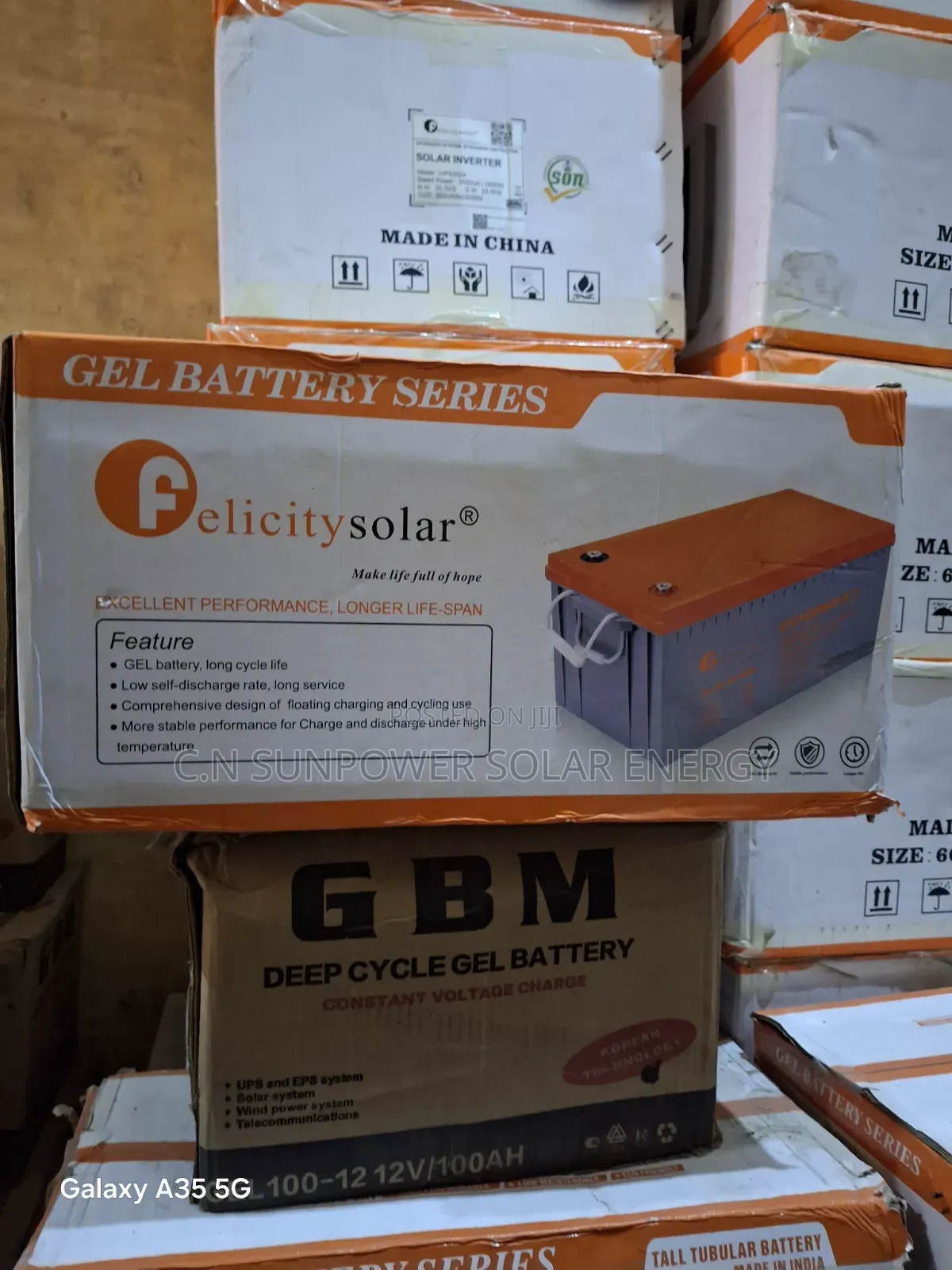 12v/200ahs Gel Felicity Battery