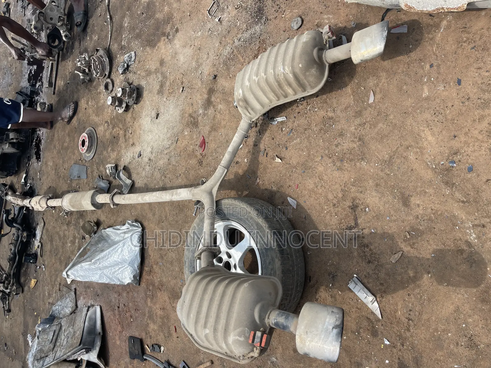 Complete Exhaust Pot and Catalyst Hyundai Sonata 2012 2015 V6 Model