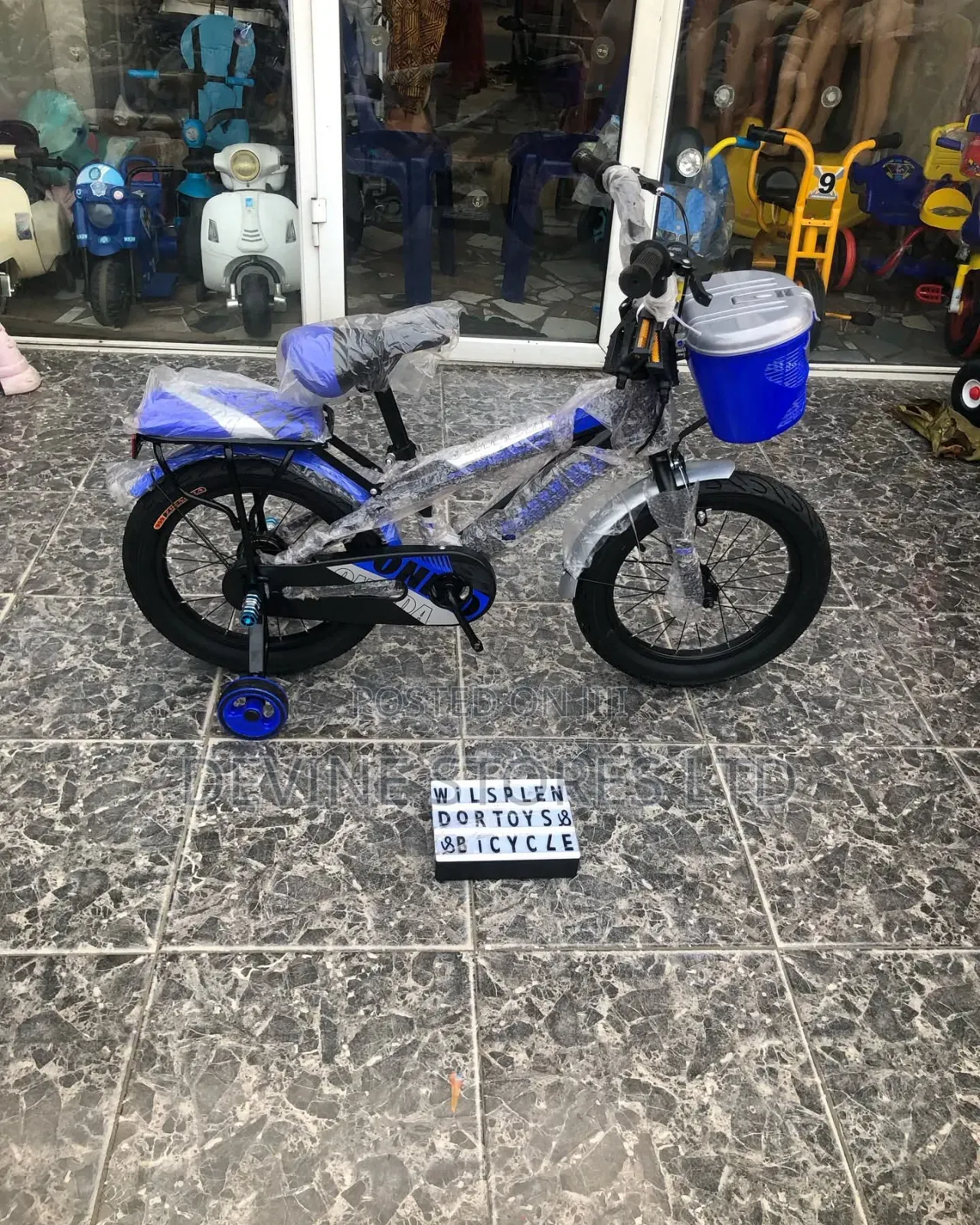 12" Children Blue Bicycle (3-8 Years)