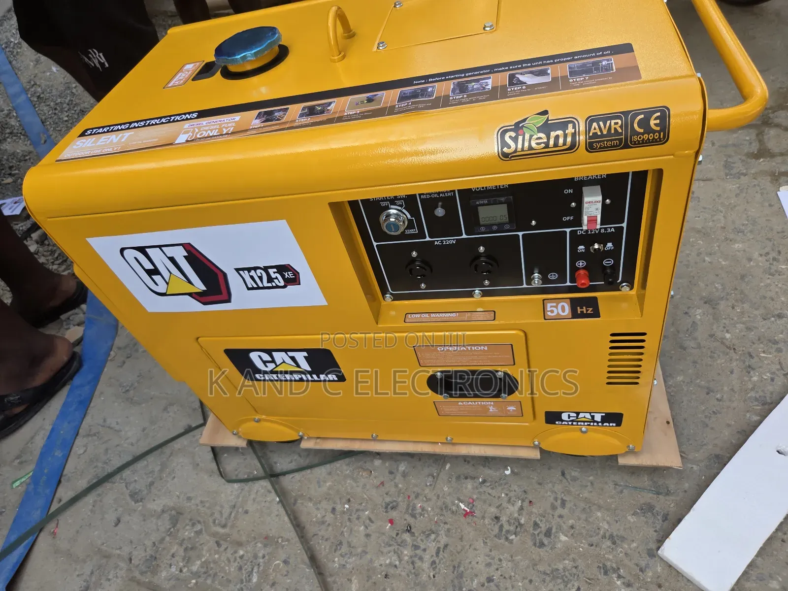 Commercial Grade 12kva Cat Diesel Soundproof Generator