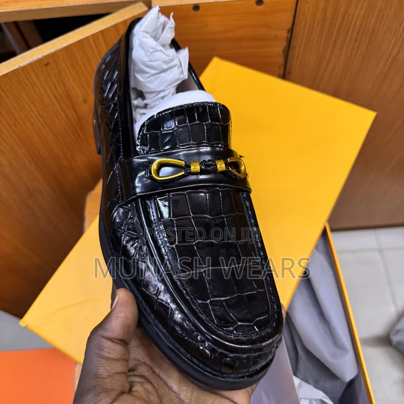 Louis Vuitton Gold Chain Loafers