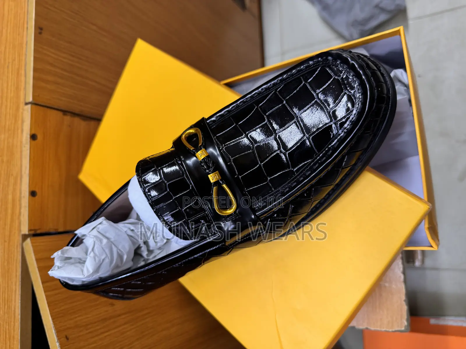 Louis Vuitton Gold Chain Loafers