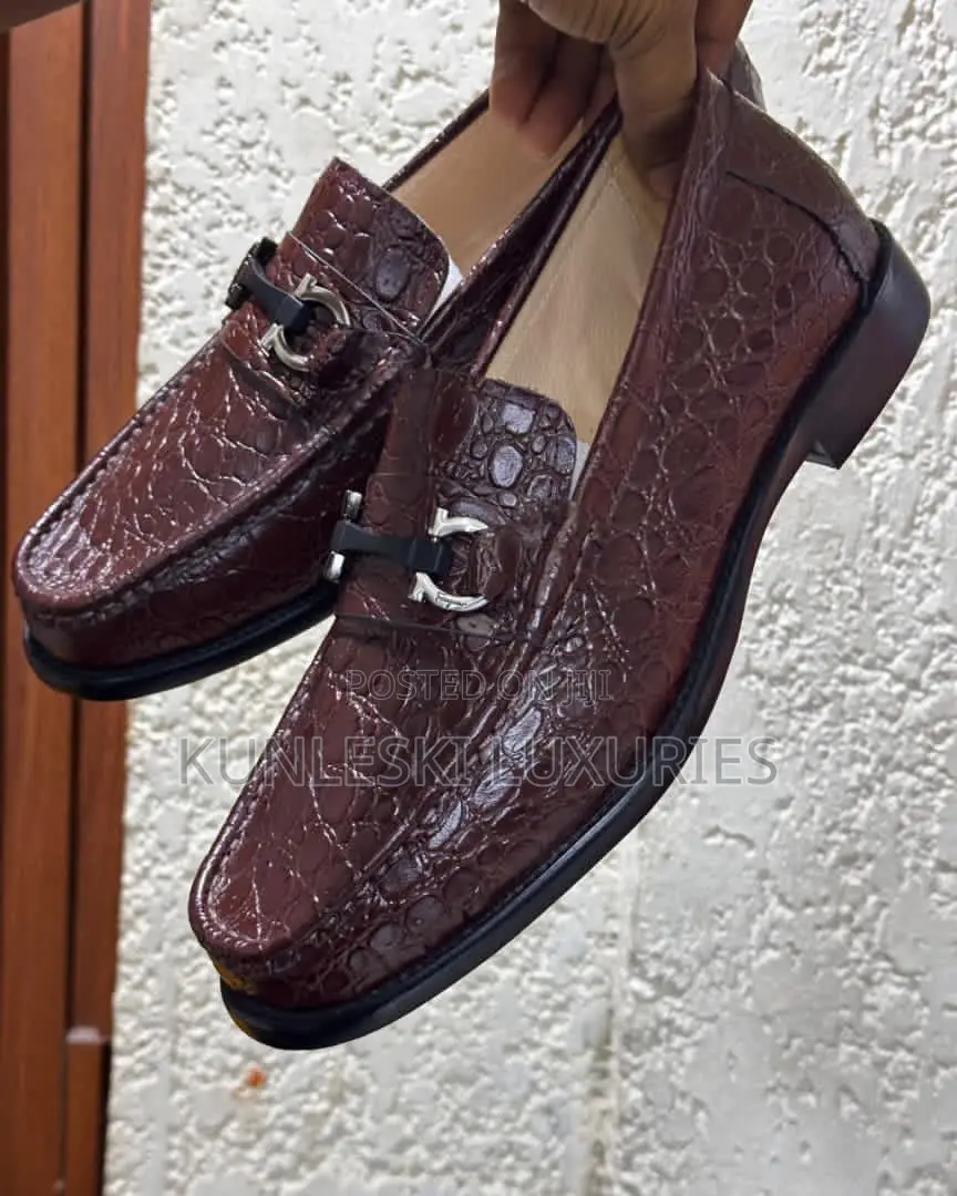 Original Salvatore Ferragamo Men Loafers Shoes
