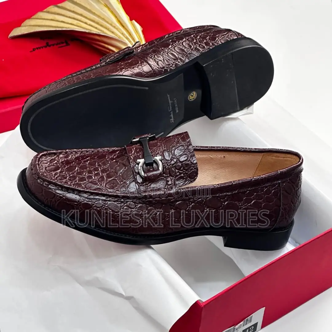 Original Salvatore Ferragamo Men Loafers Shoes