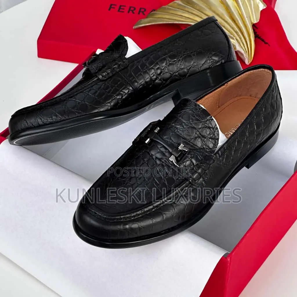 Original Salvatore Ferragamo Men Loafers Shoes