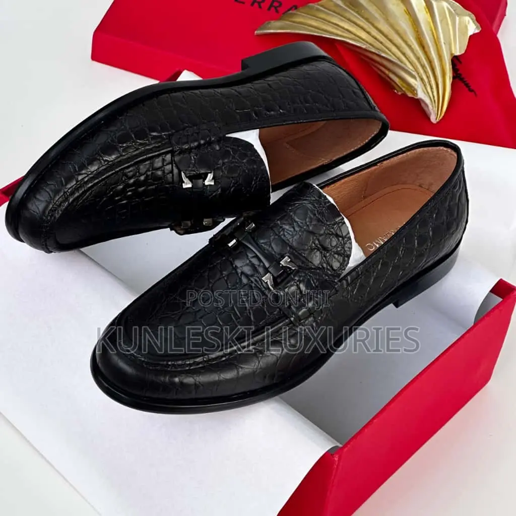 Original Salvatore Ferragamo Men Loafers Shoes