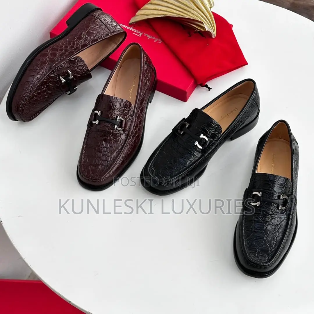 Original Salvatore Ferragamo Men Loafers Shoes