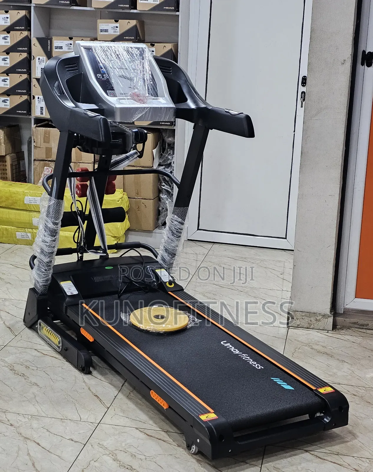 Umay Treadmill 2hp Auto Incline Massager Dumbbells Lagos