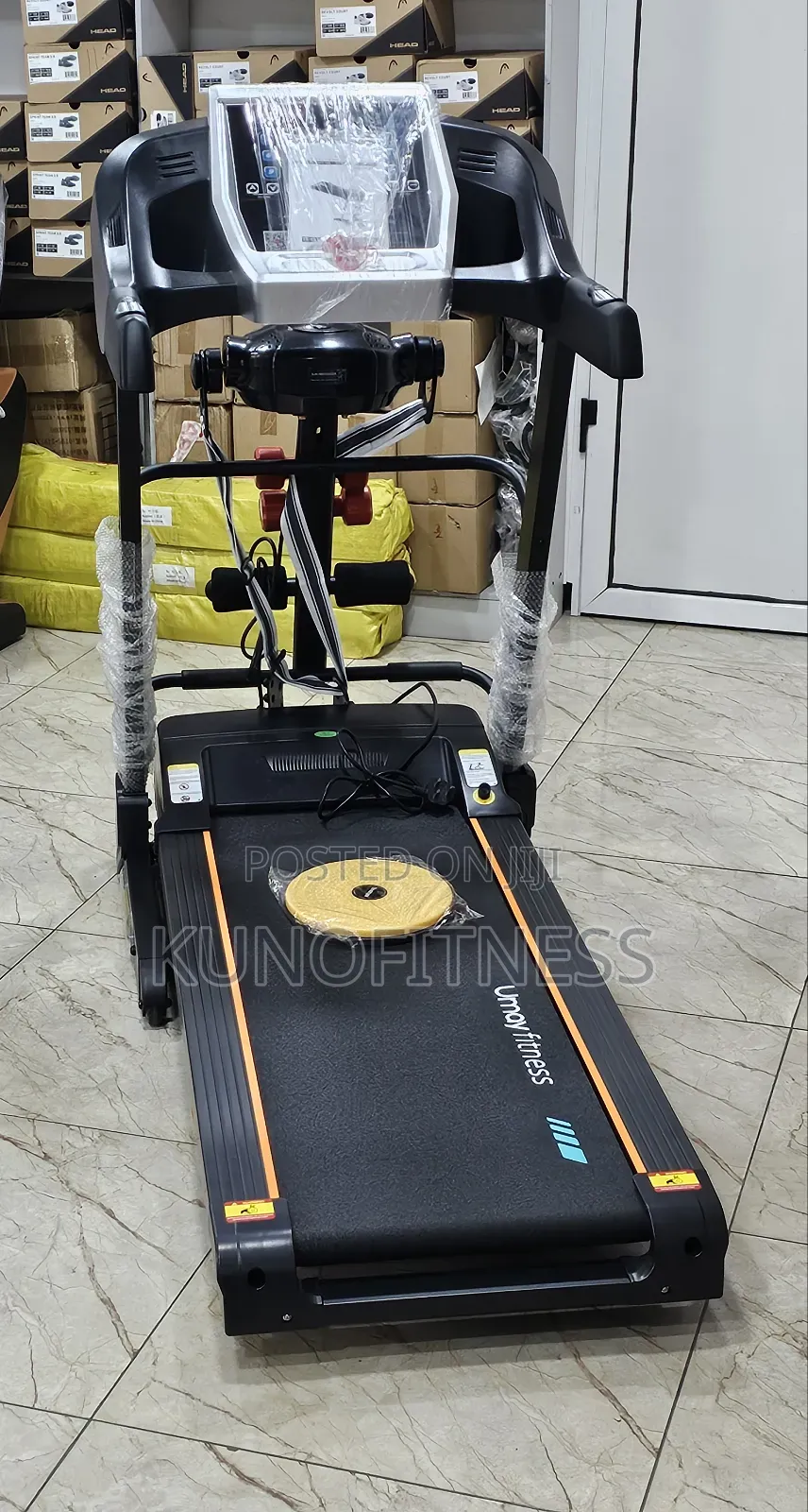 Umay Treadmill 2hp Auto Incline Massager Dumbbells Lagos