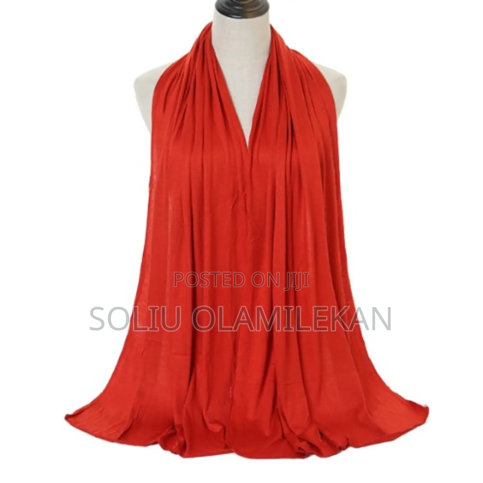 Hijab Jersey Scarf for Muslim Women - 170cm by 60cm - 1pcs Red