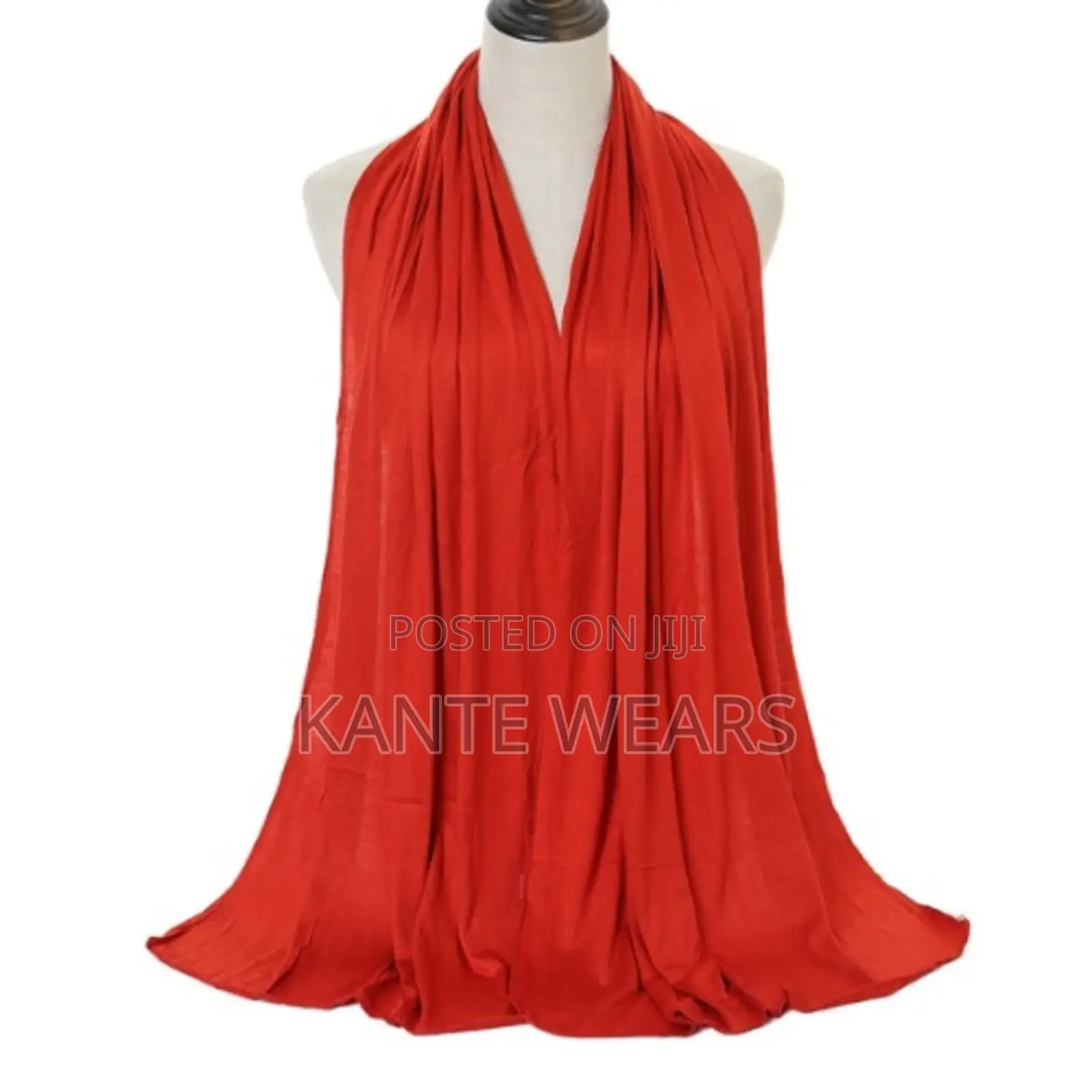 Hijab Jersey Scarf for Muslim Women - 170cm by 60cm - 1pcs Red