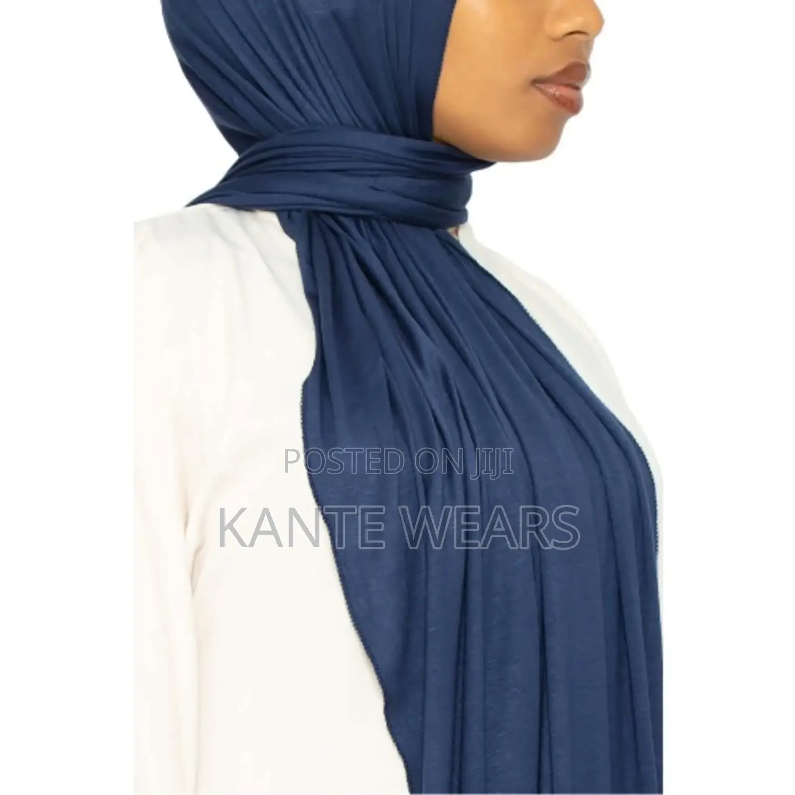 Hijab Jersey Scarf for Muslim Women - 170cm by 60cm - 1pcs Navyblue