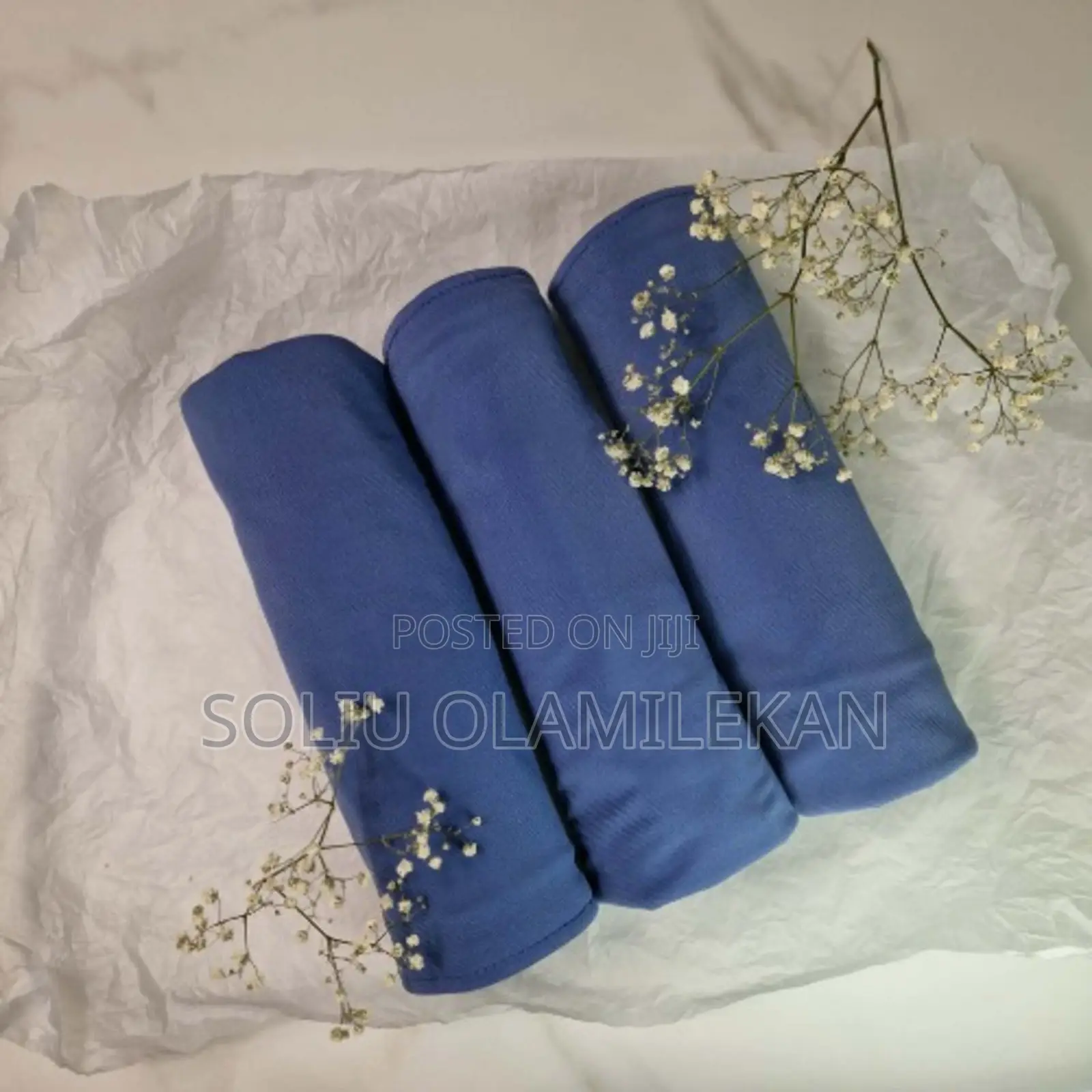 Hijab Jersey Scarf for Muslim Women - 170cm by 60cm - 1pcs Navyblue