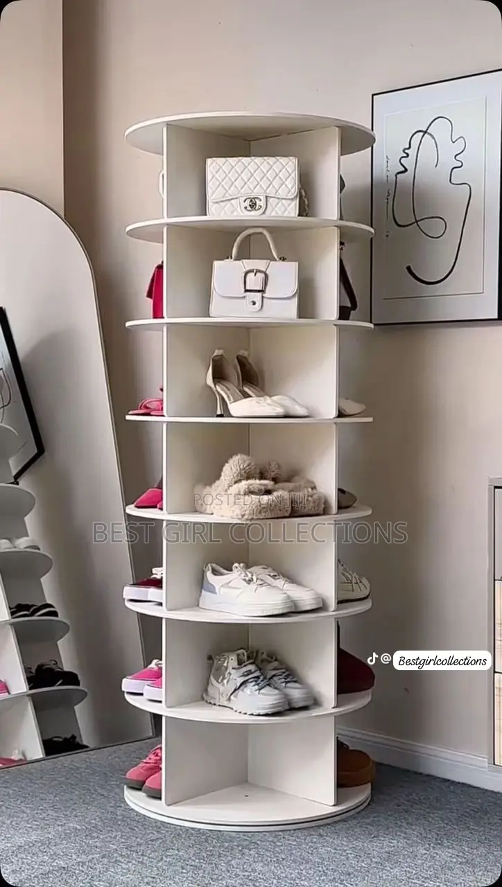 7-steps Rotating Shoe Rack