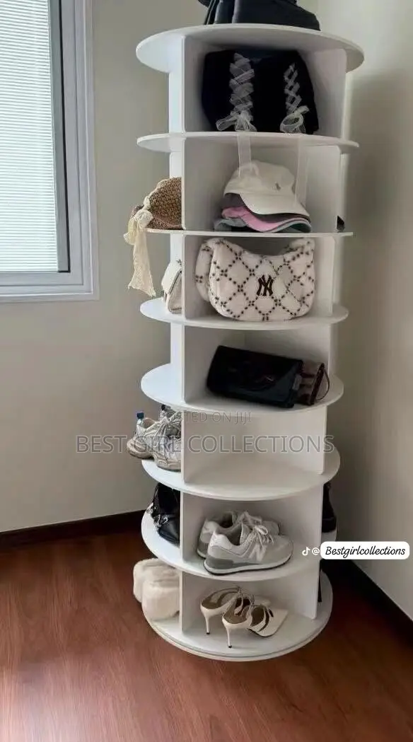 7-steps Rotating Shoe Rack