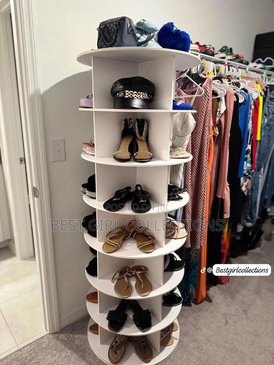 7-steps Rotating Shoe Rack
