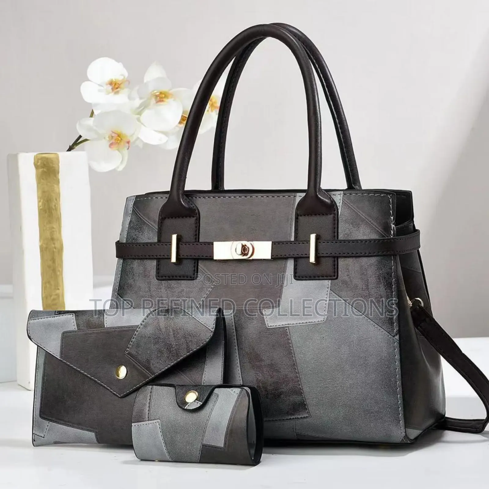 Quality Leather Stock 3in1 Handbag