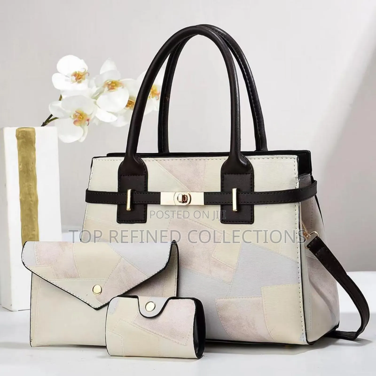 Quality Leather Stock 3in1 Handbag