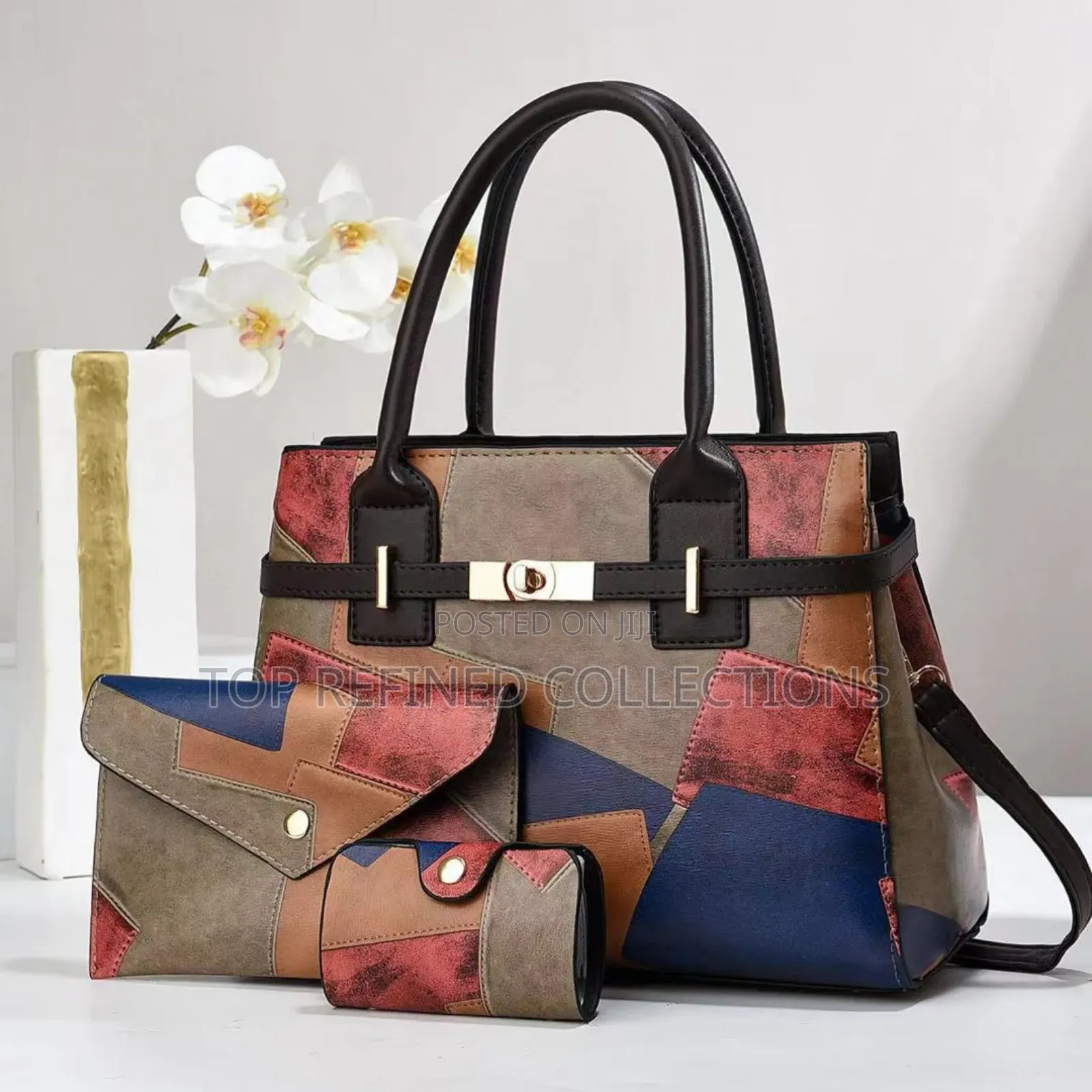 Quality Leather Stock 3in1 Handbag