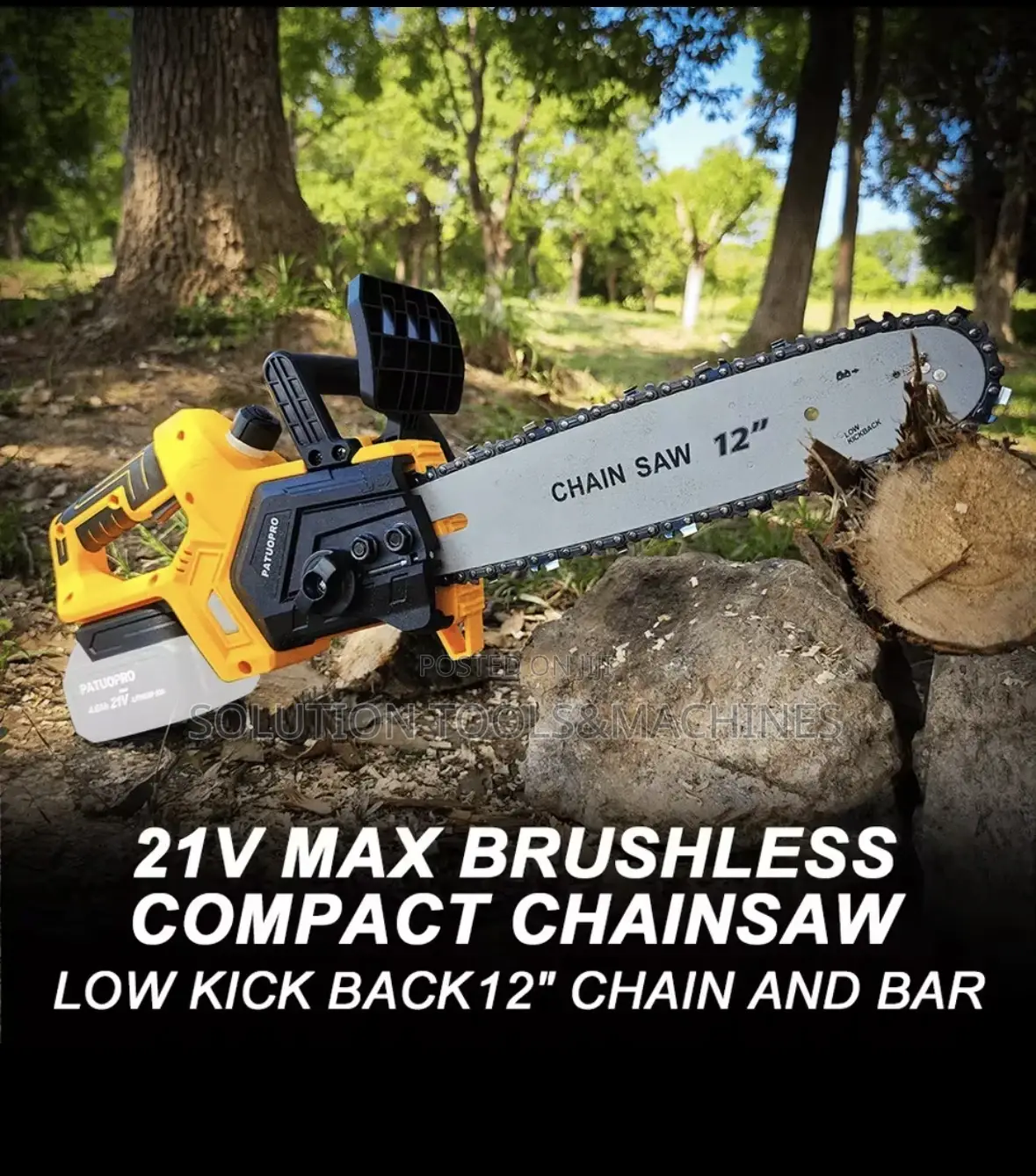 12” Industrial Lithium-Lon Chain Saw