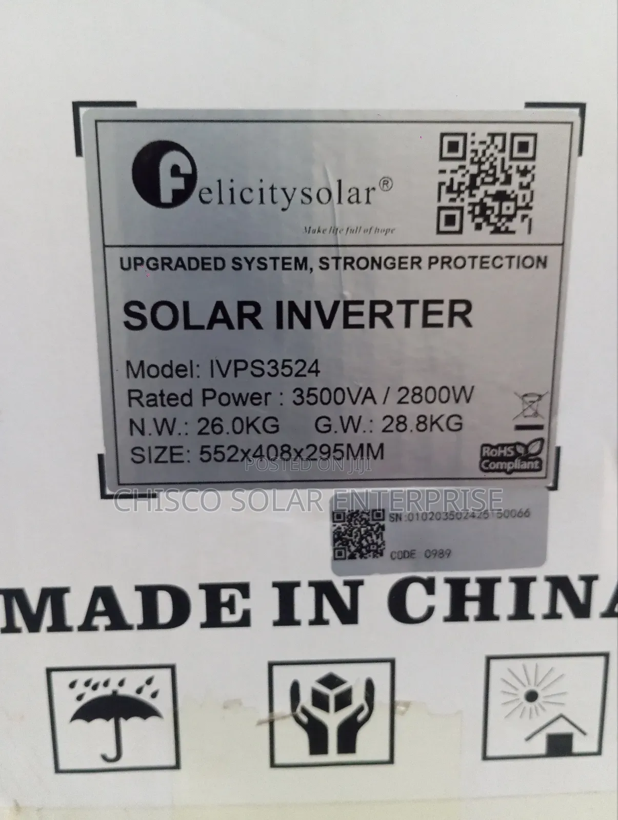 3.5kva 24v Felicity Ivps None Hybrid Inverter