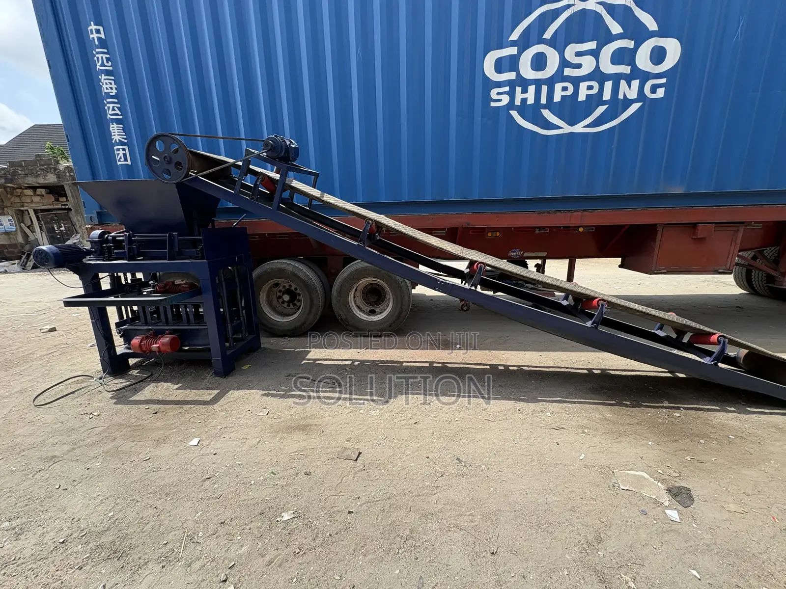 Block Making Machine With Conveyor