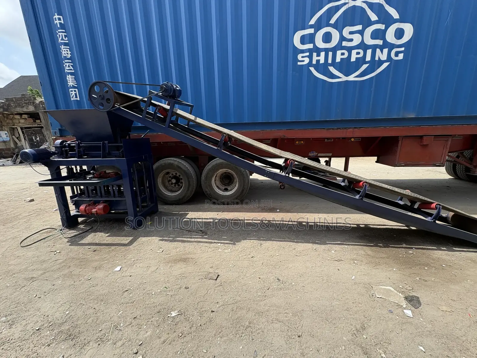 Block Making Machine With Conveyor