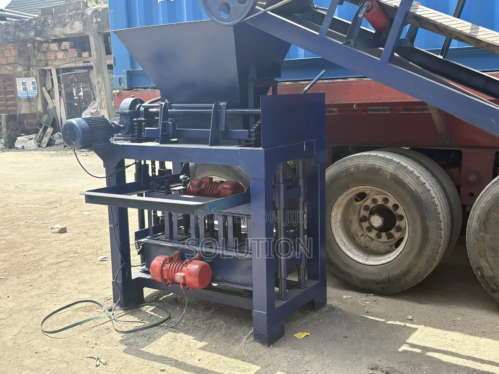 Block Making Machine With Conveyor