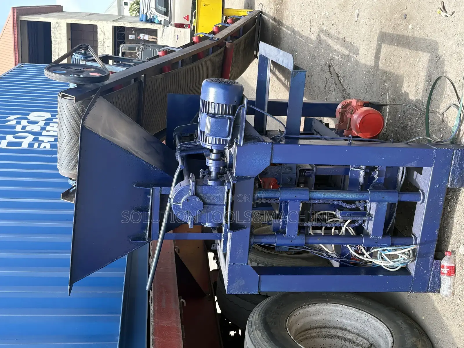 Block Making Machine With Conveyor