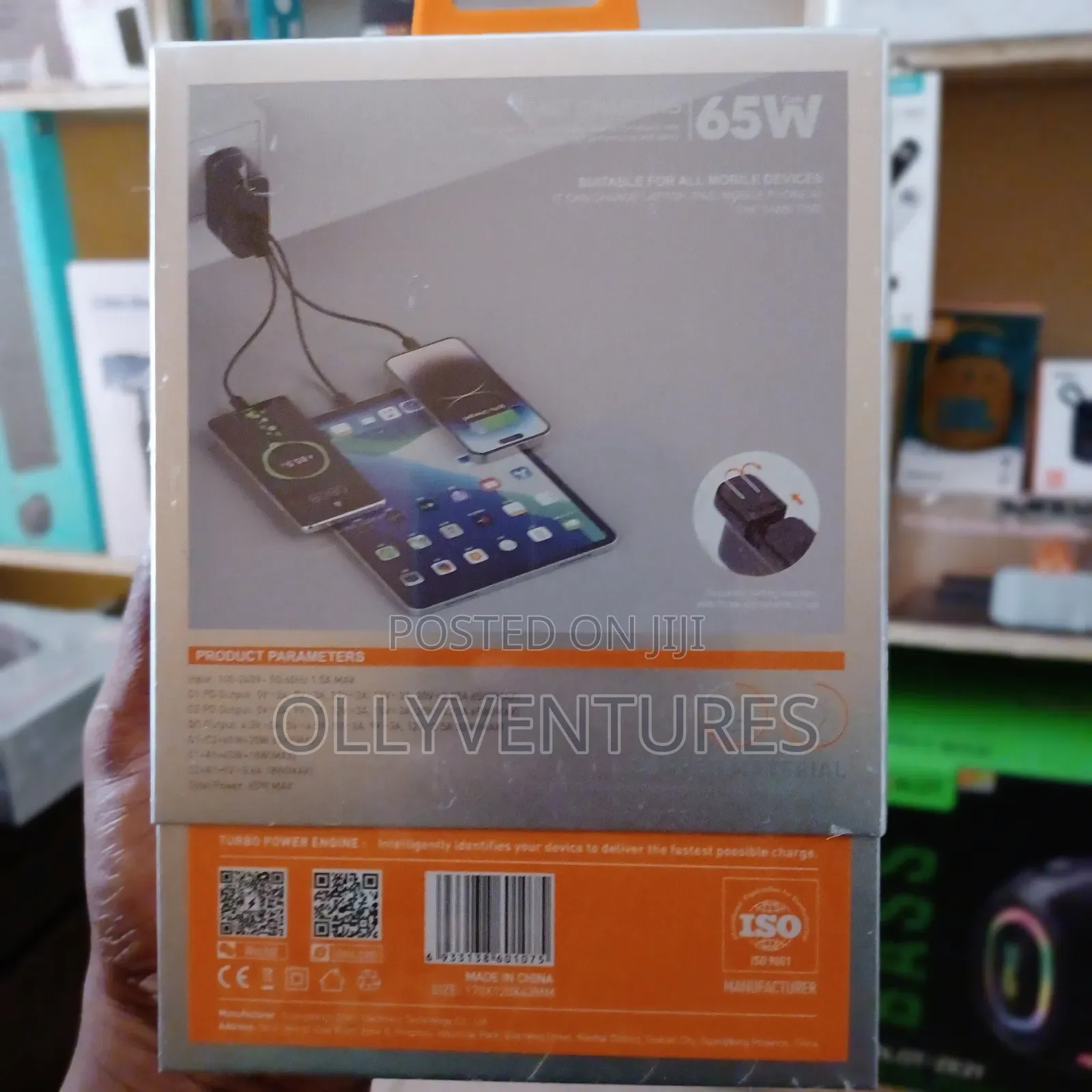 Ldnio Super Fast Charger Q366 65w 3.Ports