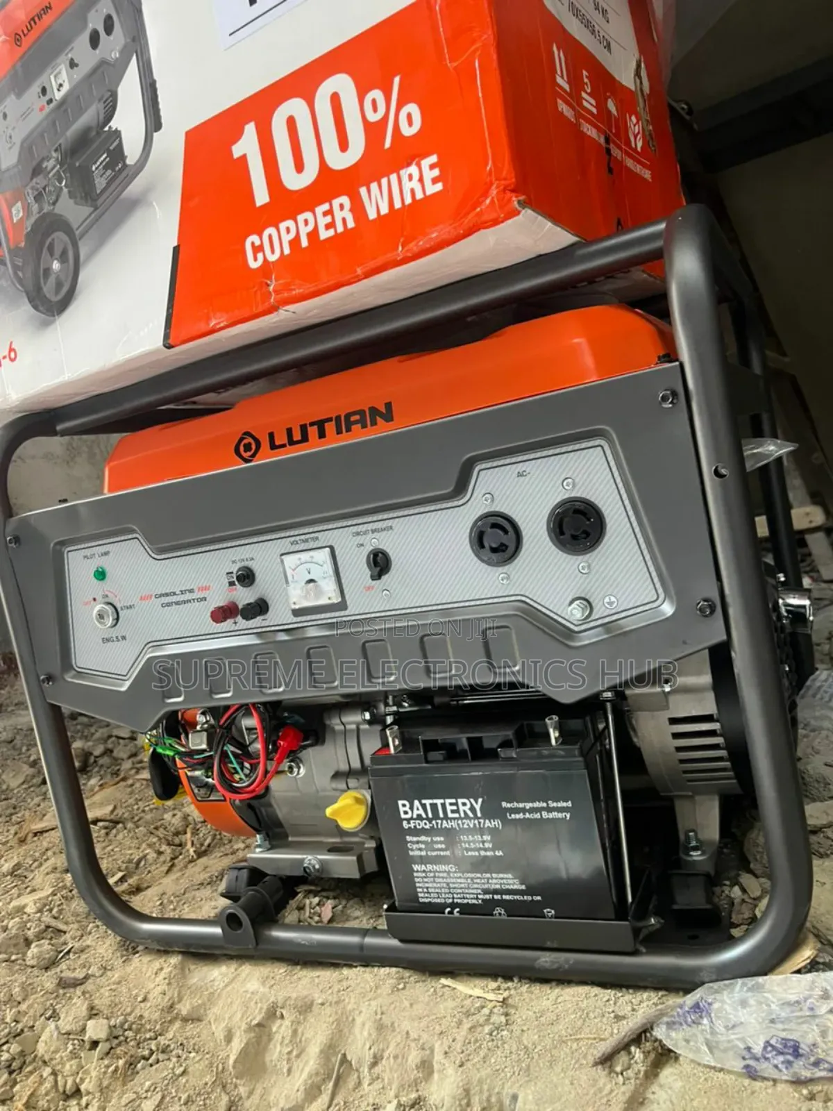 10/10.5kva Lutian 100% Copper Petrol Generator [Remote and Key Start]